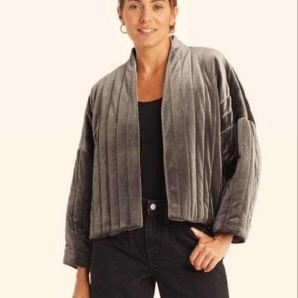 a new day Jackets & Blazers - A New Day Quilted Velour Jacket